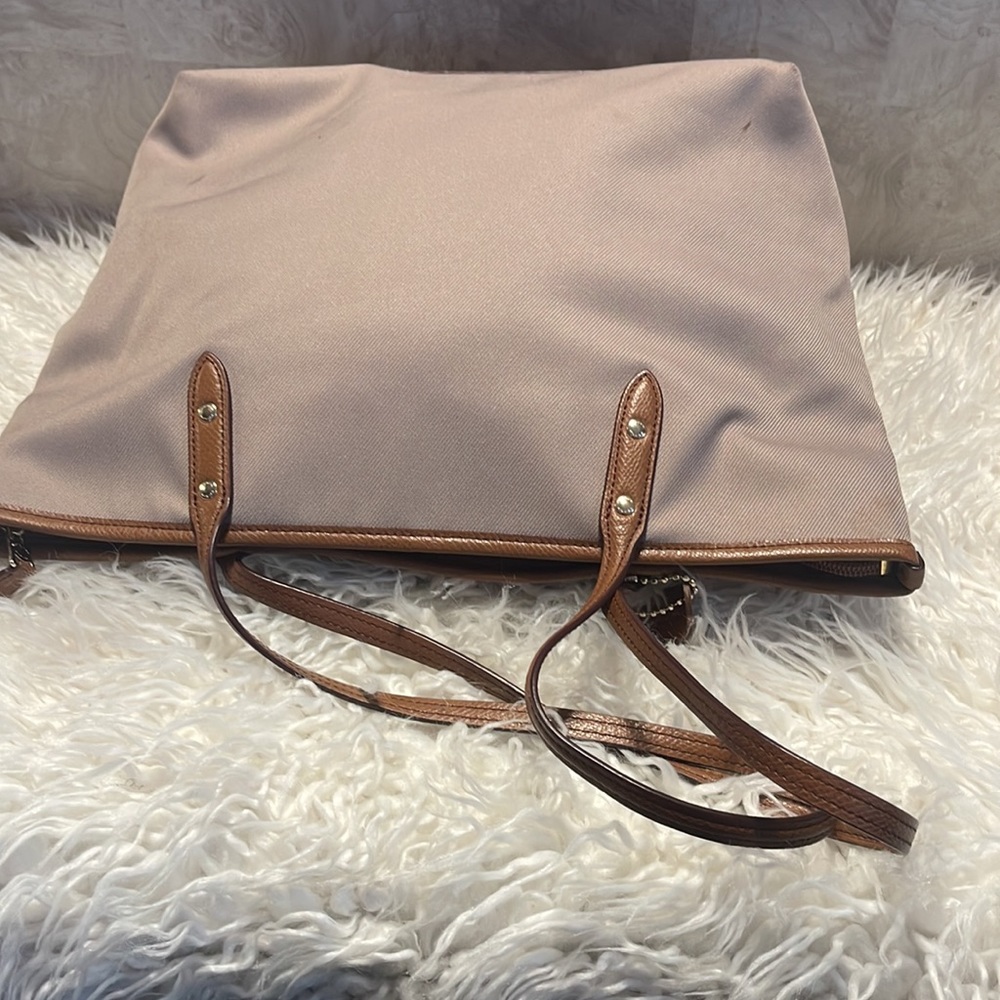 Coach Large Solid Canvas Shoulder Bag. - image 3